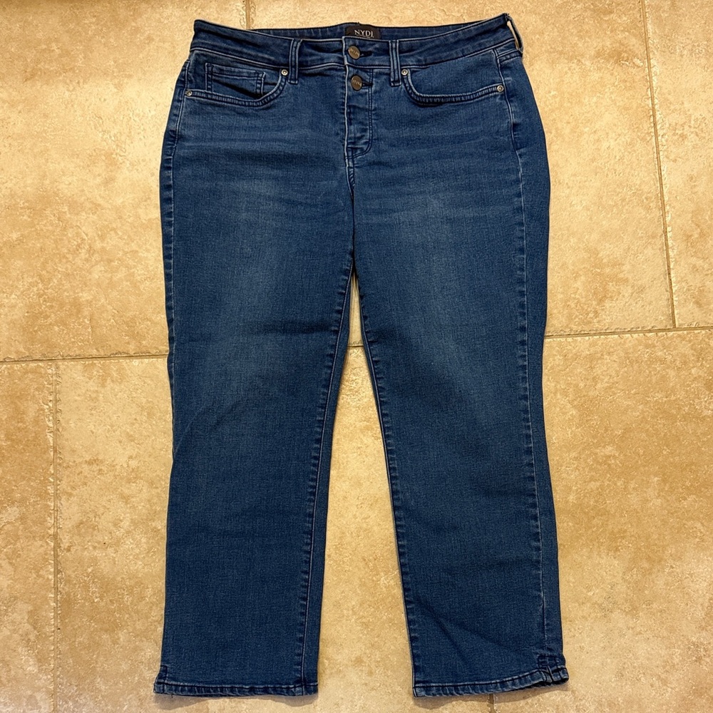 NYDJ Dark Blue Ankle Jeans Sheri Slim